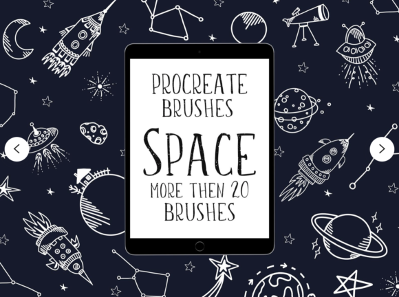 Cosmic Creativity: Space Stars Stamps for Procreate