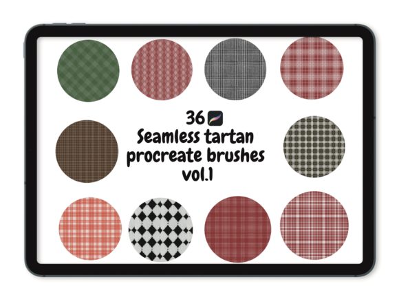 Creating Perfect Patterns with 36 Seamless Tartan Procreate Vol.1