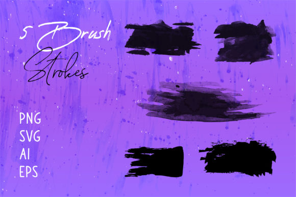 Elevating Visual Identity with a Versatile Art Brush Stroke Set