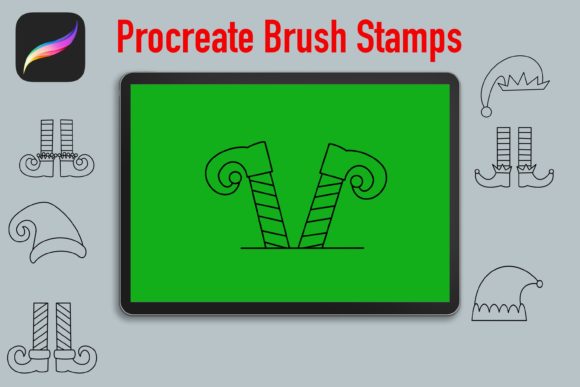 ELF Procreate Brush Stamps Set
