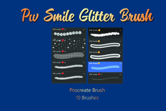 Evaluating the Pw Smile Procreate Brush - Glitter Brush for Digital Illustration