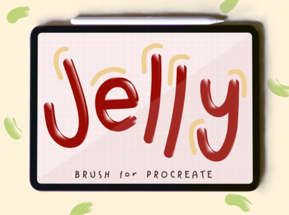 Jelly Brush for Procreate: Glossy Art