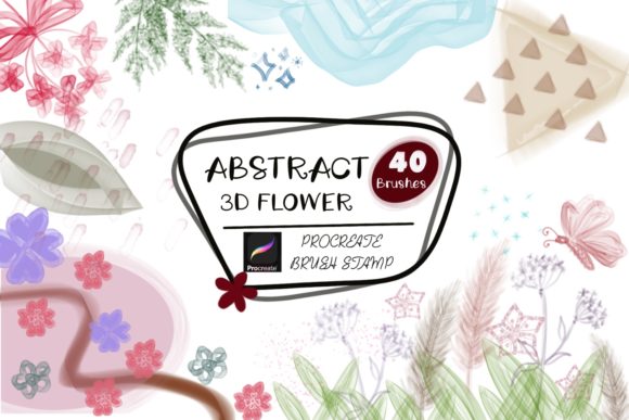 Mastering Digital Botanicals with the ABSTRACT 3D FLOWER Procreate Brush Stamp