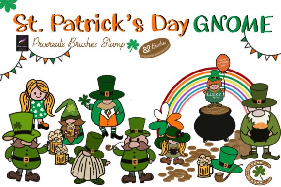 Mastering Digital St. Patrick’s Day Design with Procreate Gnome Brushes