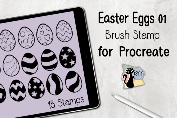 Procreate Brush Stamp Easter Eggs 01: Streamlining Seasonal Design Workflows