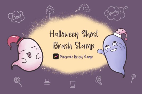 Procreate Brush Stamp Halloween Ghost Guide