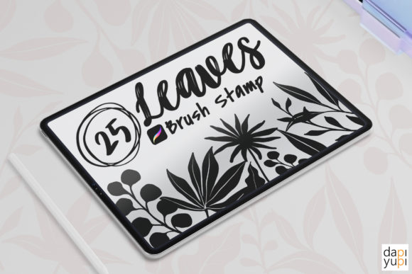 Procreate Leaf Stamps: 25 DIY Brushes
