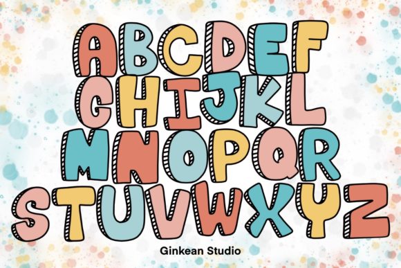 Transforming Digital Lettering with the Upper Case Brush Stamp with Shadow