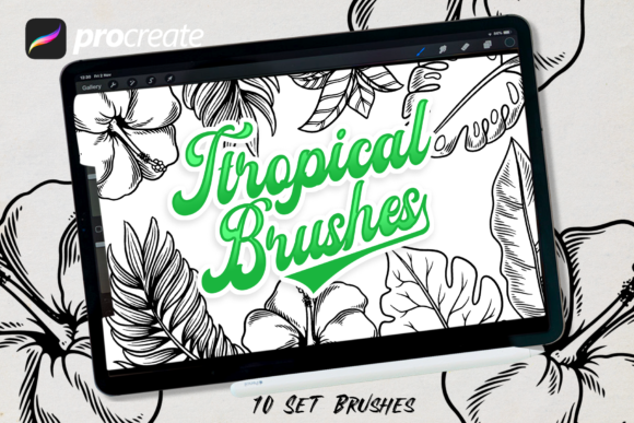 Tropical Brush: Bringing Lush Vibes to Your Digital Art