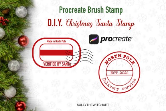 Unleash Holiday Magic with the Christmas Santa Procreate Brush Stamp Set