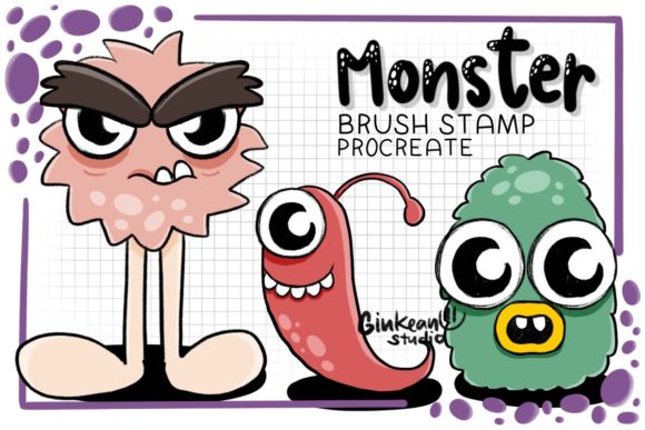 Unlocking Creativity with the 31 Monster Brush Stamp for Procreate