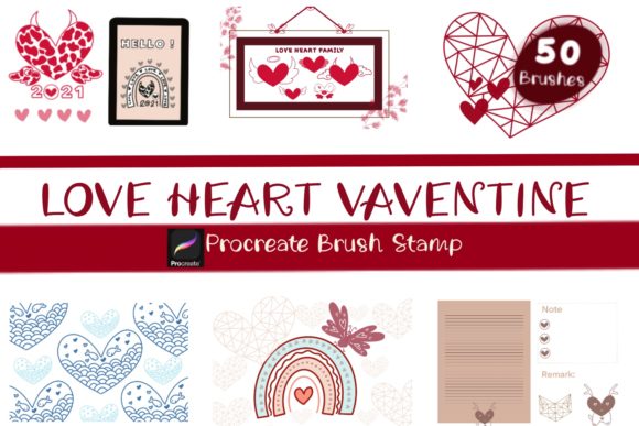 Unlocking Creativity with the Love Heart Valentine Procreate Brush Set